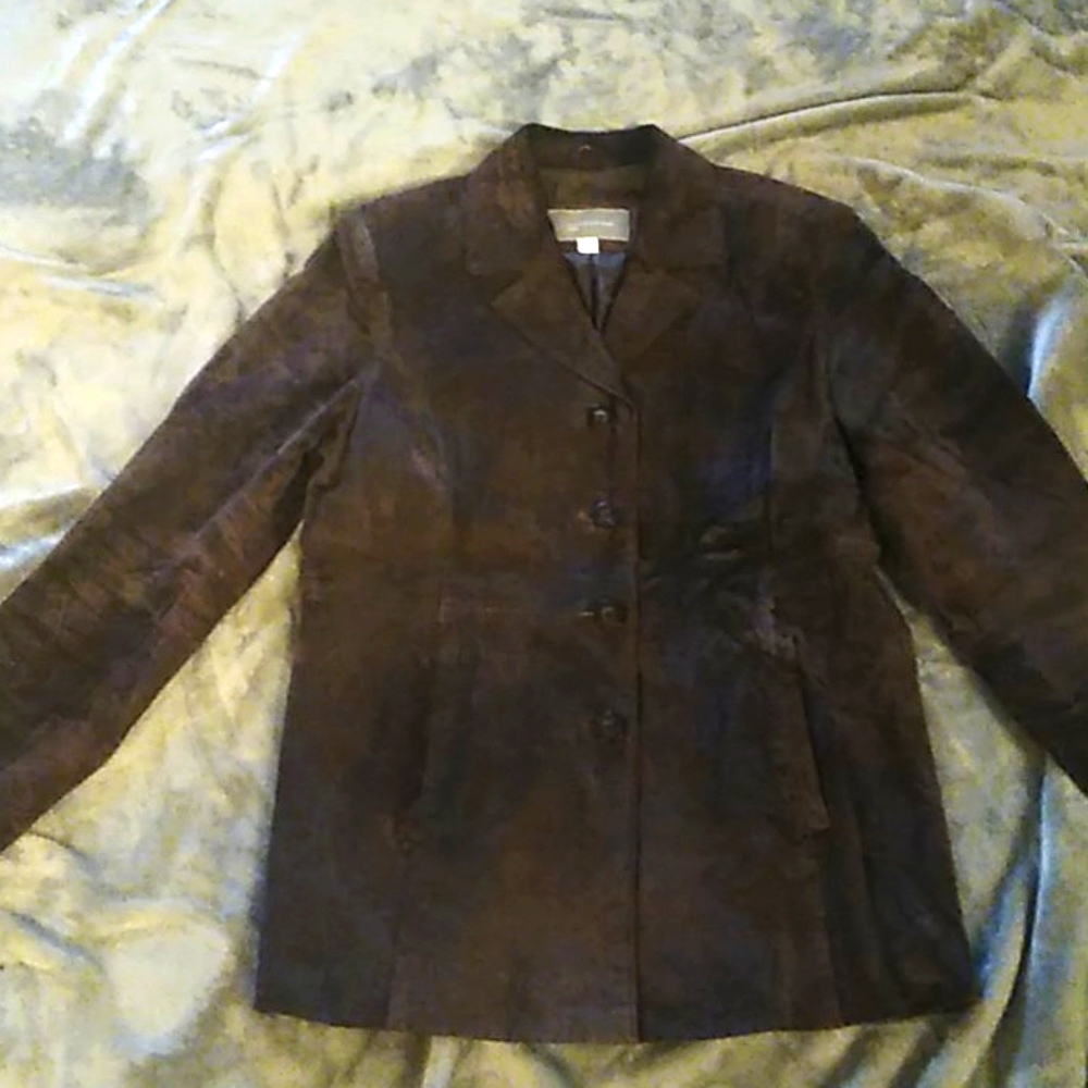 Brown suede jacket